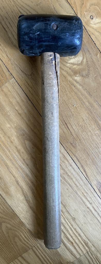 Rubberen hamer camping hamer 35 cm 400 gram, Ophalen of Verzenden, Gebruikt