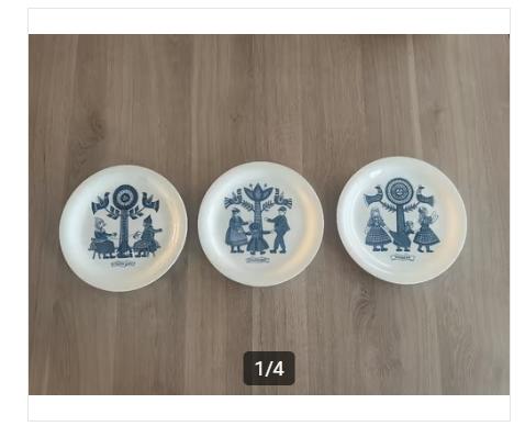 Antieke ontbijtbordjes klederdrachten | Royal Sphinx, Ophalen of Verzenden