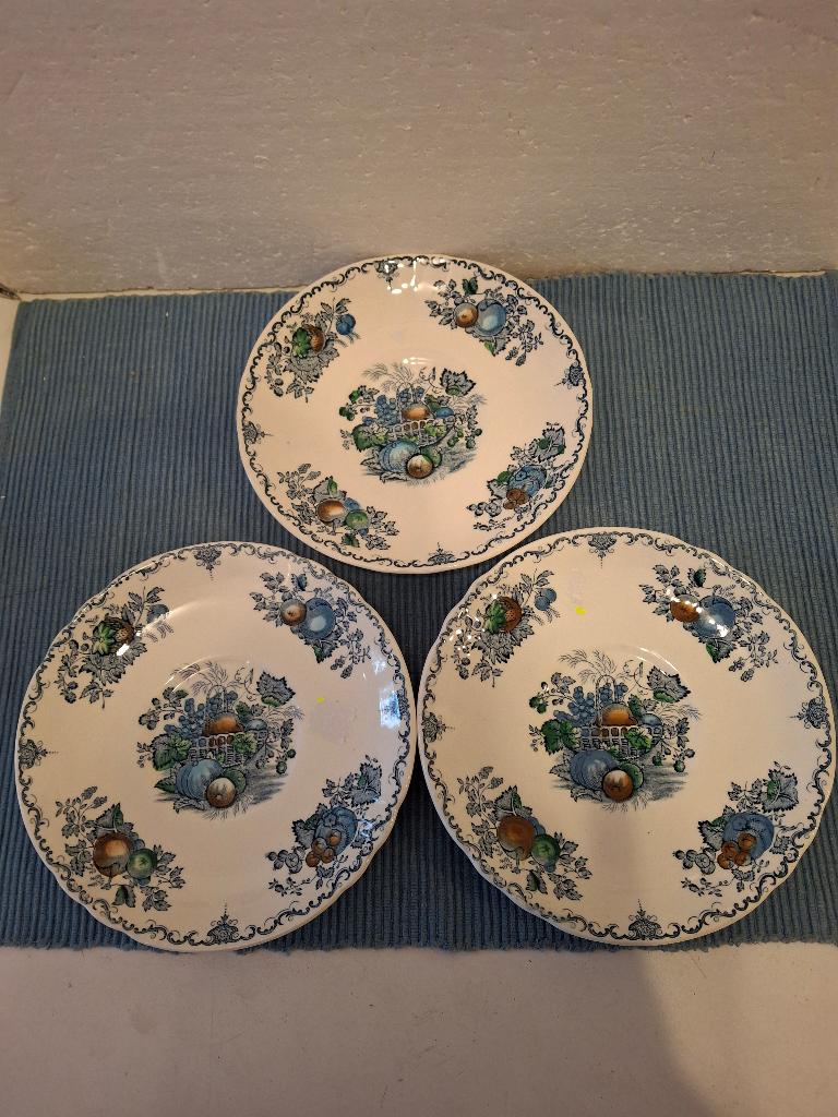 Mason's England - Fruit Basket - 3 mooie schotels / bordjes, Antiek en Kunst, Antiek | Servies los, Ophalen of Verzenden