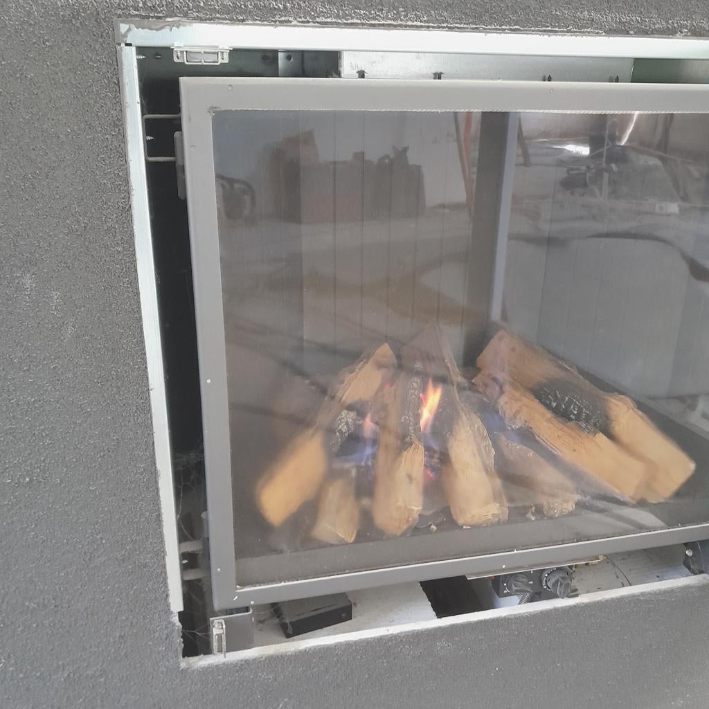 Te koop gaskachel, Huis en Inrichting, Haarden, Ophalen, Gebruikt, Vrijstaande haard, Gashaard