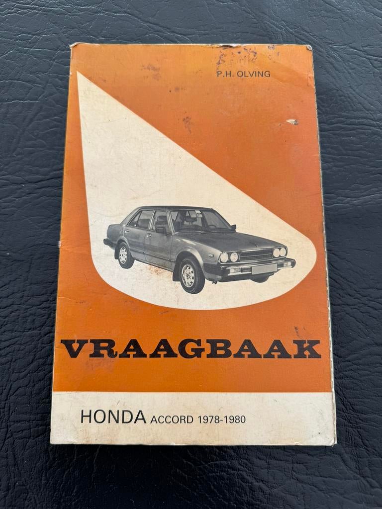 auto Boek handleiding Vraagbaak Honda Accord 1978 1980, Auto diversen, Handleidingen en Instructieboekjes, Ophalen of Verzenden