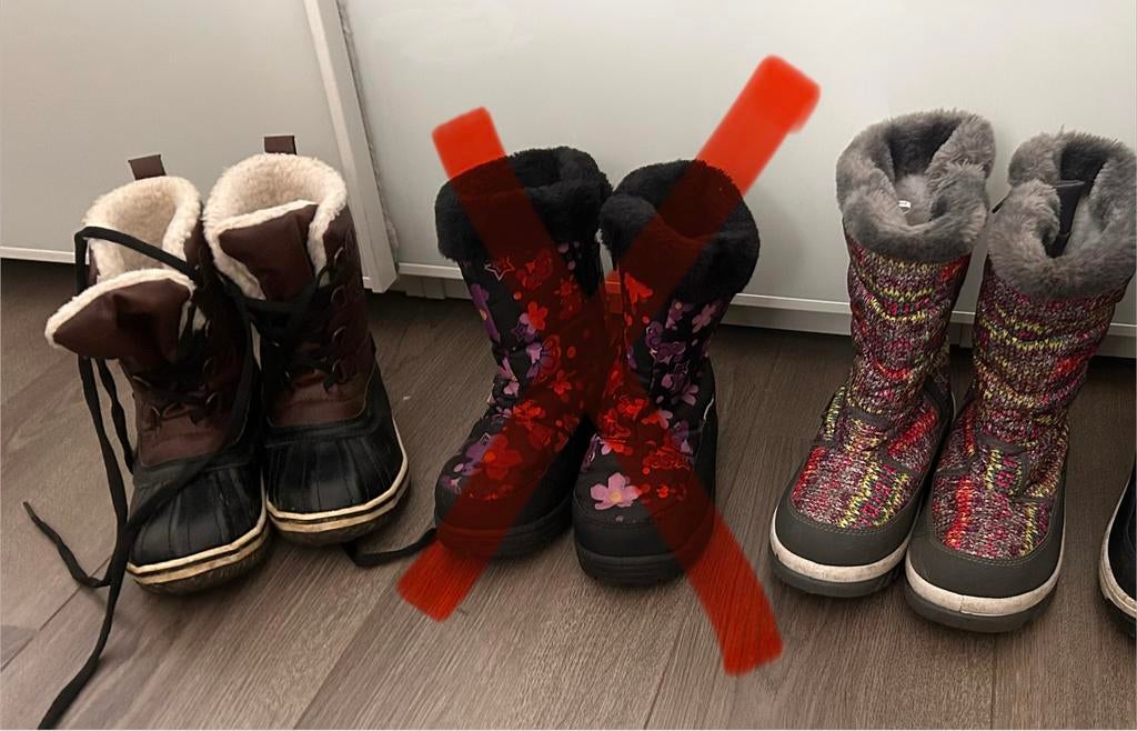 Snowboots maat 32, 35, Ophalen, Gebruikt, Jongen of Meisje, Laarzen