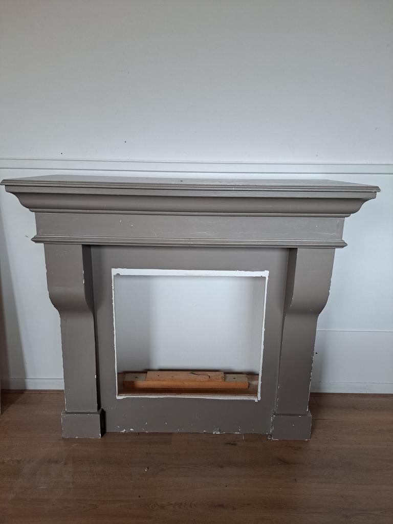 Schouw met elektrische haard, Ophalen, Gebruikt, Vrijstaande haard, Elektrische haard