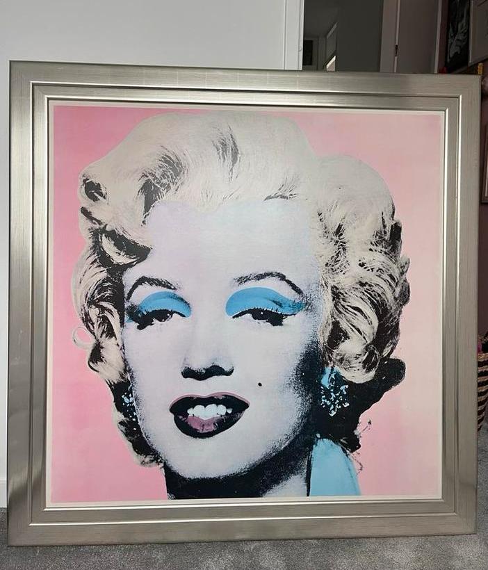 Andy Warhol Marilyn Monroe Print met Zilveren Lijst, Ophalen