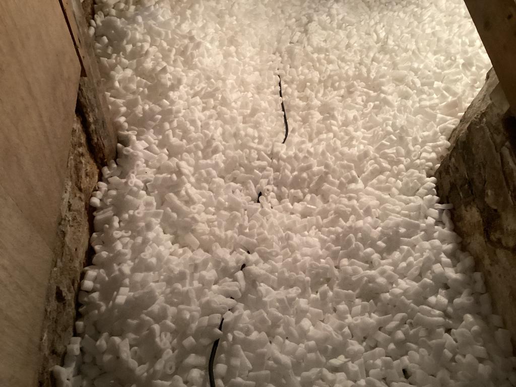 Isolatie chips, Doe-het-zelf en Verbouw, Isolatie en Afdichting, Overige materialen, Gebruikt, 15 m² of meer, Vloerisolatie