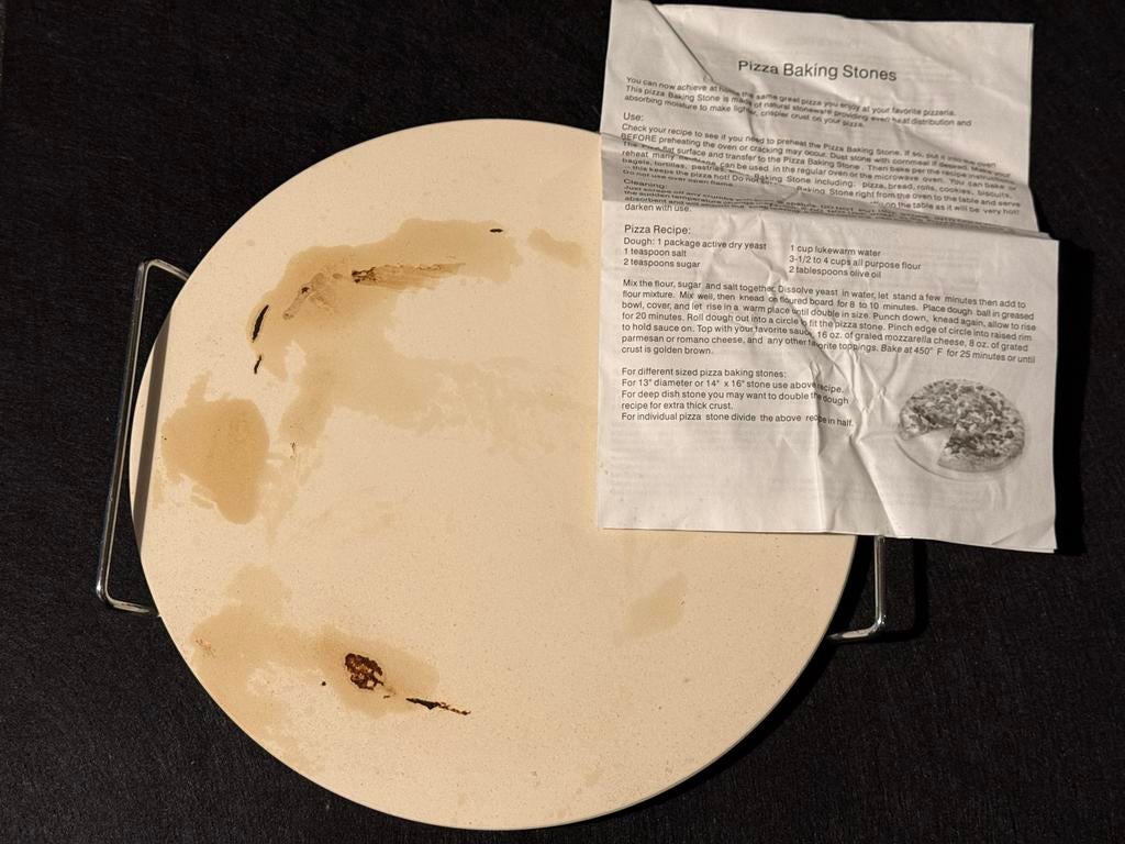 Pizzasteen Gusta - Perfect voor zelfgemaakte pizza!, Huis en Inrichting, Keuken | Keukenbenodigdheden, Gebruikt, Ophalen of Verzenden