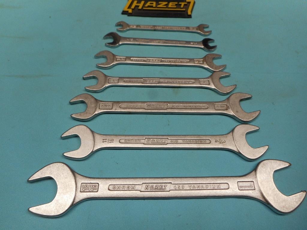 Zeven Steeksleutels Hazet No.450 A (Inch maten), Ophalen of Verzenden, Zo goed als nieuw