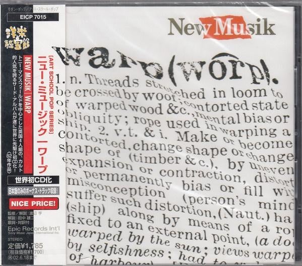 NEW MUSIK CD WARP japan + obi + extra tracks, Ophalen of Verzenden, 1980 tot 2000, Zo goed als nieuw