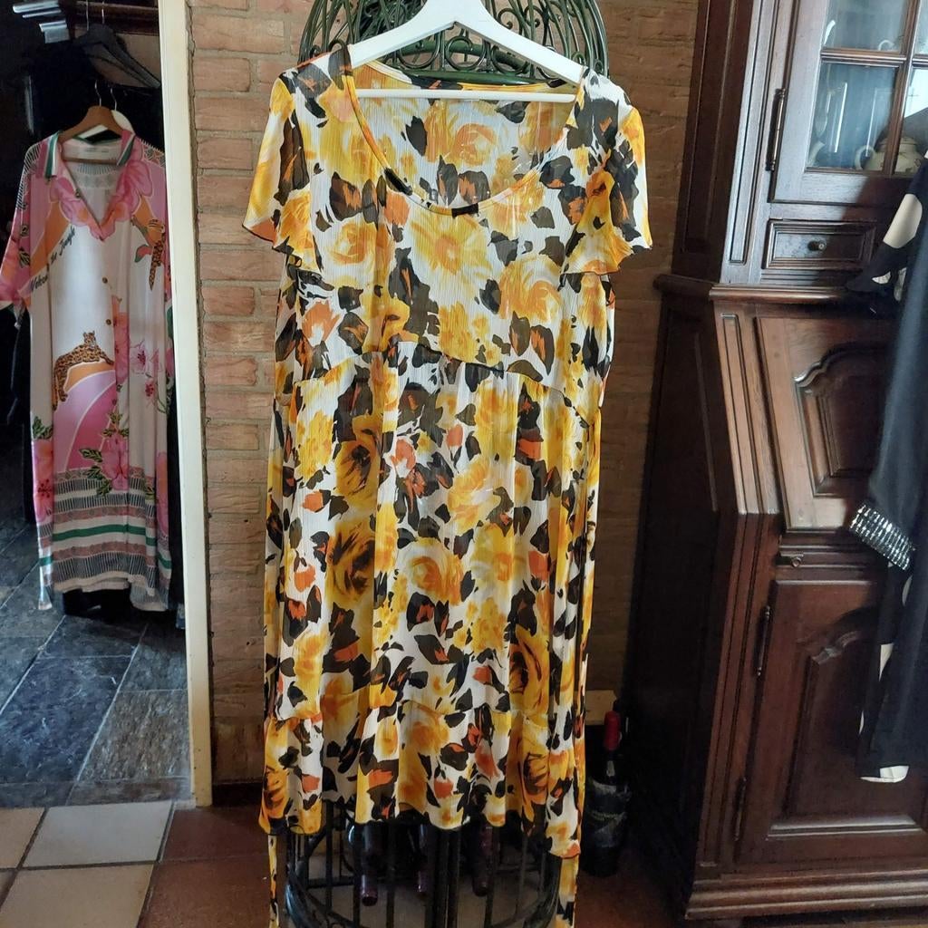 Jurk/Tuniek van het merk Ophilia.  Maat 2 (44/46), Kleding | Dames, Jurken, Zo goed als nieuw, Maat 46/48 (XL) of groter, Geel