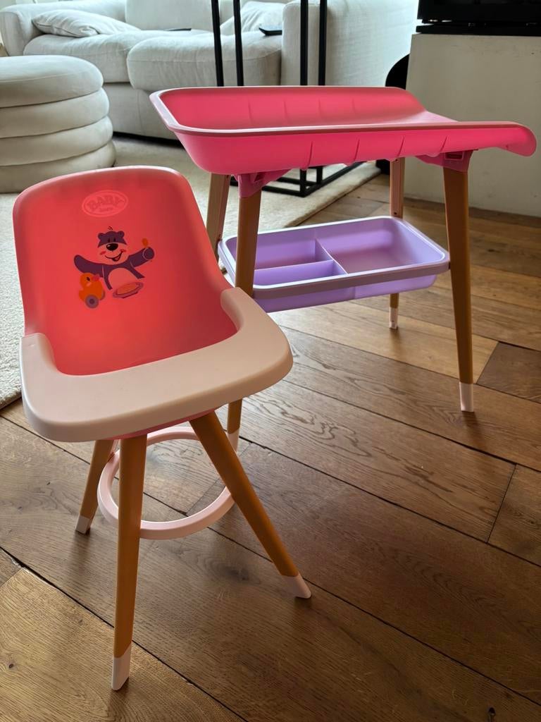 BabyBorn stoeltje en commode, Ophalen of Verzenden, Gebruikt, Babypop