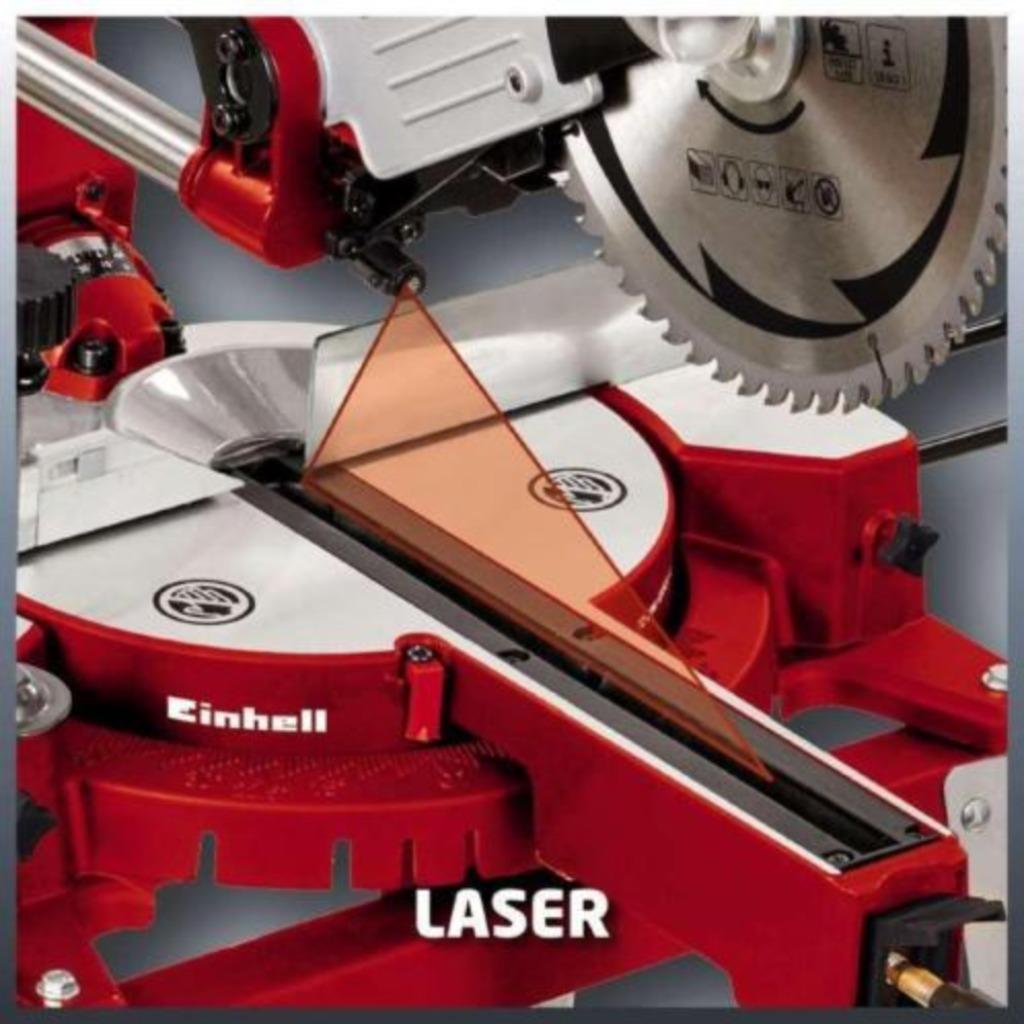 Einhell TC-SM 2531/2U 1900 Watt Afkortzaag incl. onderstel!!, Ophalen, 70 mm of meer, Nieuw, Einhell