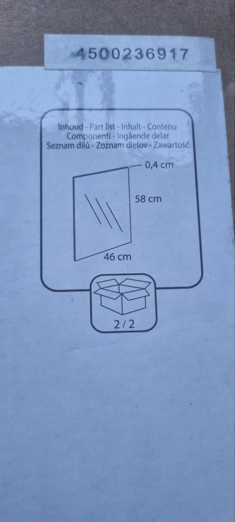 Nieuwe badkamerspiegel - nog in doos!, Minder dan 50 cm, Nieuw, Ophalen of Verzenden, Minder dan 100 cm