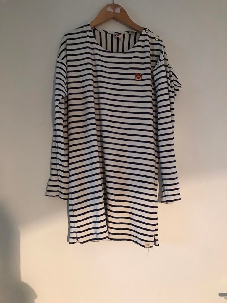 Jurk Bretonse streep maat 152, Meisje, Ophalen of Verzenden, Zo goed als nieuw, Jurk of Rok