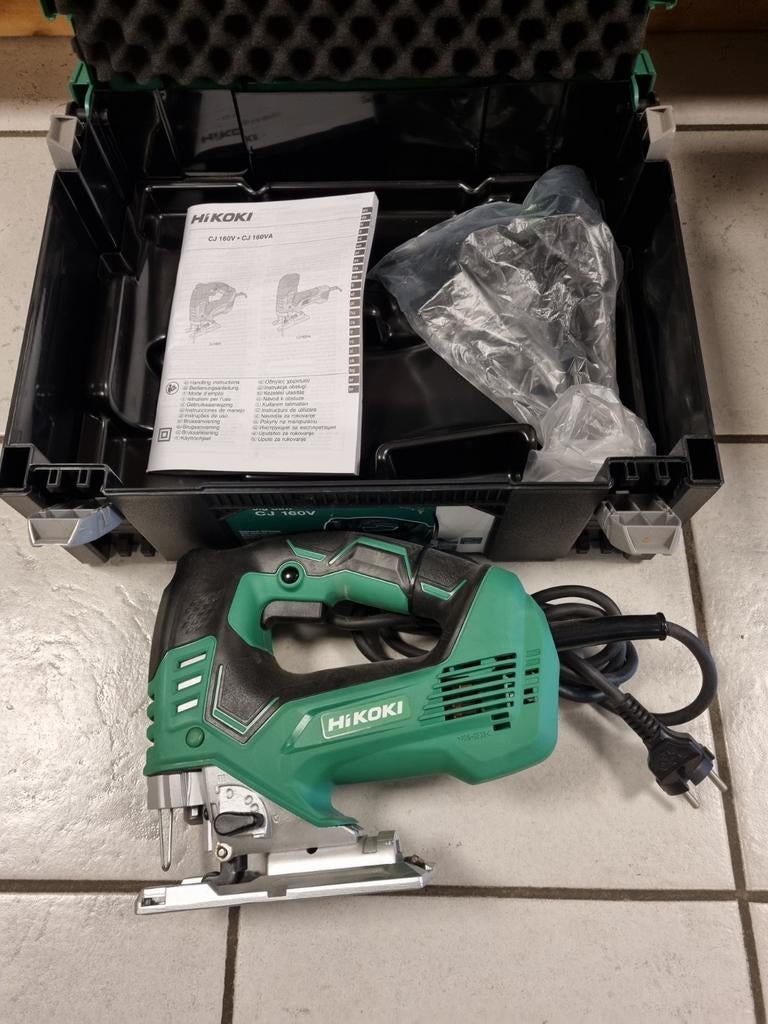 Hikoki CJ160V Decoupeerzaag - Nieuw in koffer, Nieuw, 600 tot 1200 watt, Ophalen of Verzenden, Hikoki