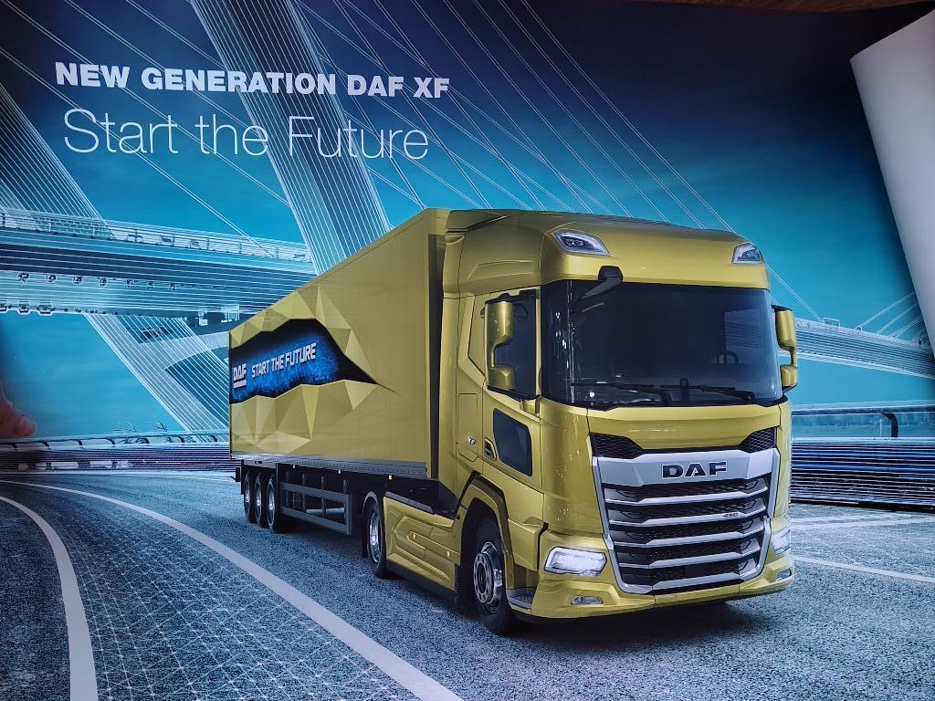 DAF Poster, Ophalen, Rechthoekig Liggend, Zo goed als nieuw, A1 t/m A3