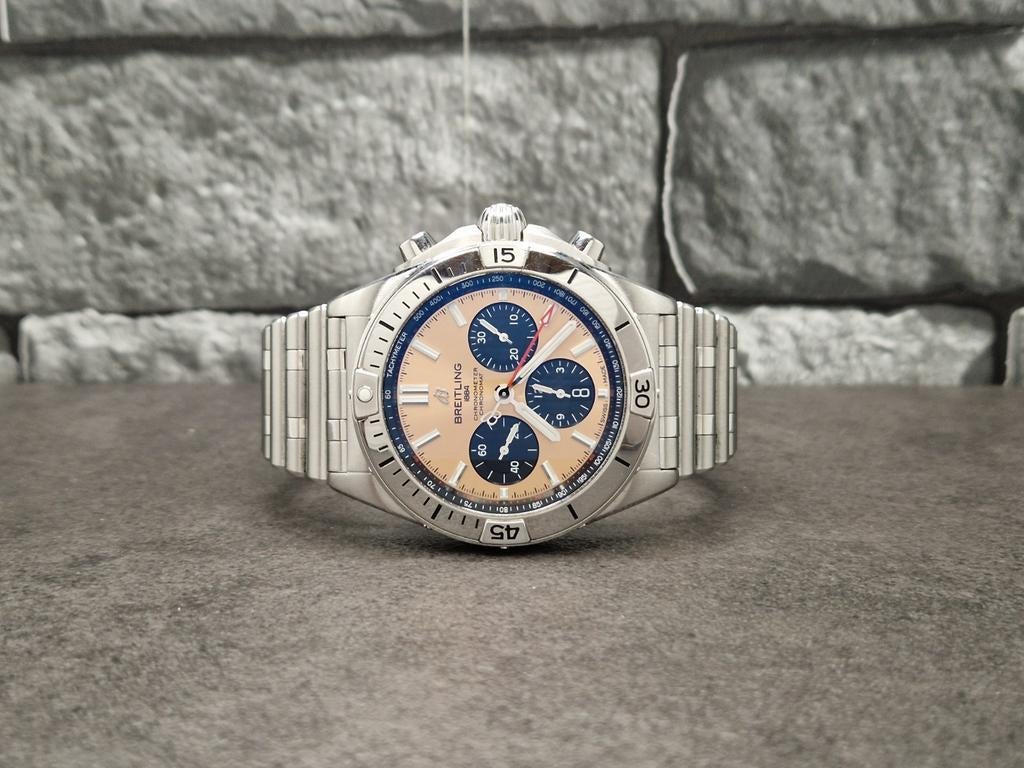 Breitling Chronomat B01 42mm full set, extra band., Staal, Staal, Breitling, Polshorloge