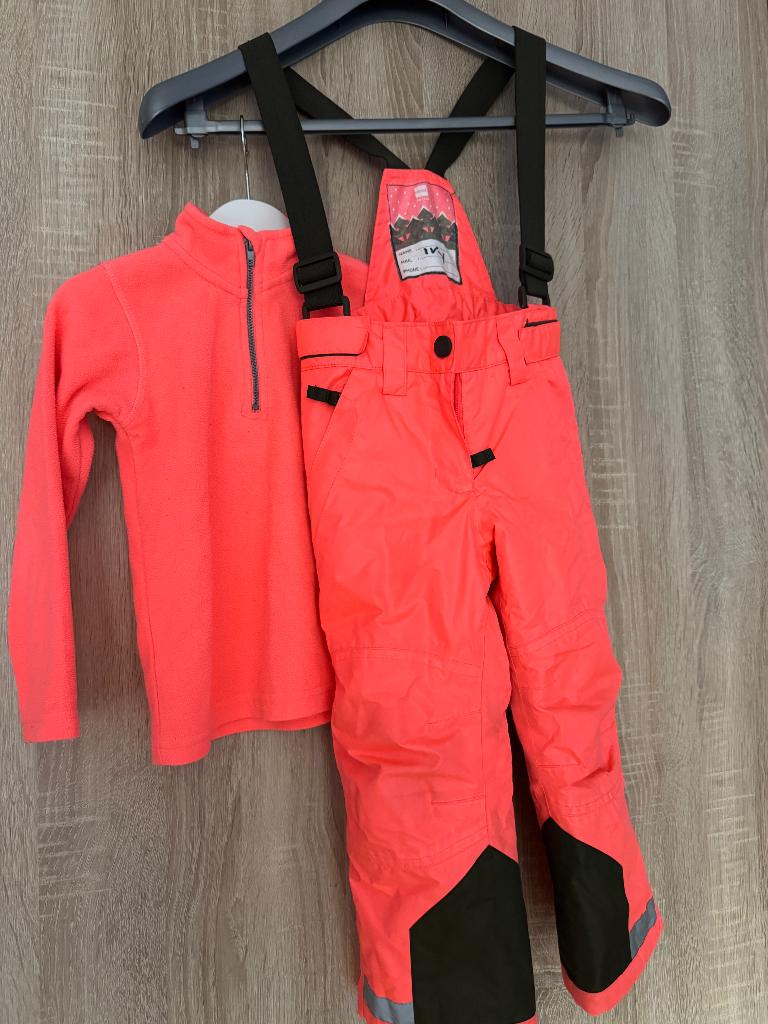 Skibroek roze maat 98-104, Kinderen en Baby's, Kinderkleding | Maat 98, Gebruikt, Meisje, Hema, Ophalen