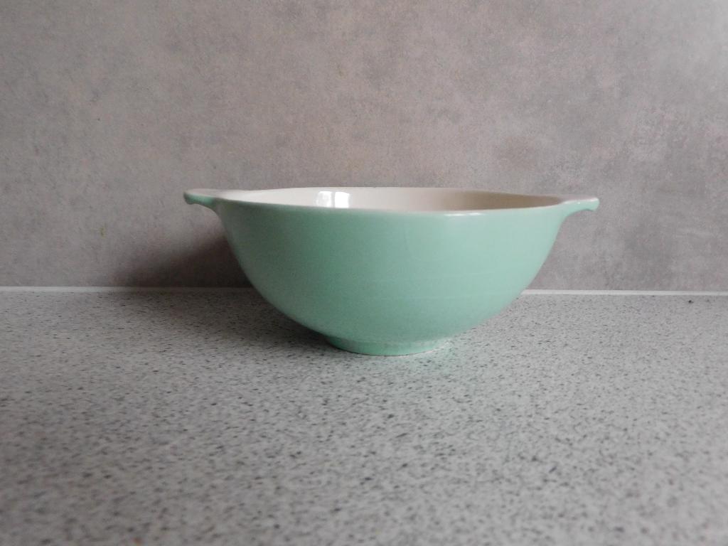 Soepkom Pastel Turquoise California Petrus Regout, Antiek en Kunst, Ophalen of Verzenden