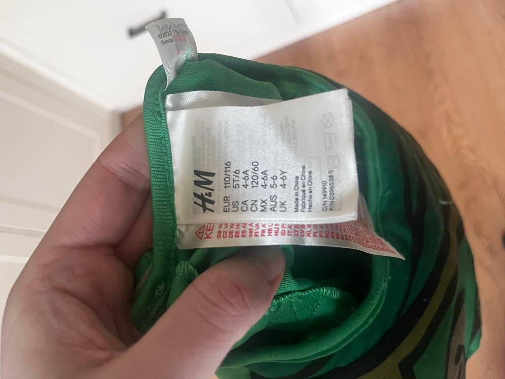 Lego Ninjago Pak Maat 110/116, Kinderen en Baby's, Ophalen, Zo goed als nieuw, 110 t/m 116, Jongen of Meisje