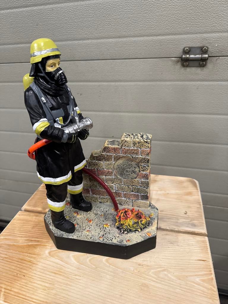 Brandweerman Drager Reclame Beeld, Ophalen, Gebruikt, Reclamebord