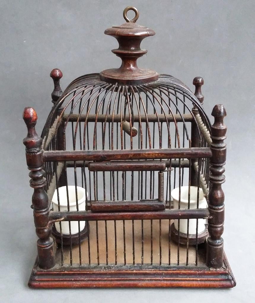 Om 1900 KLEIN Frans Vogelkooitje Vinkenkooitje Vogel Kooitje, Antiek en Kunst, Ophalen of Verzenden