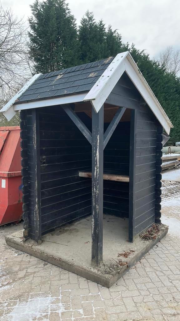 Kleine blokhut, Gebruikt, Blokhut, Minder dan 200 cm, Zonder ramen