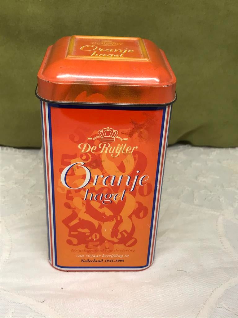 Vintage blikje Oranjehagel (260220), Verzamelen, Blikken, Ophalen of Verzenden, Gebruikt, Overige