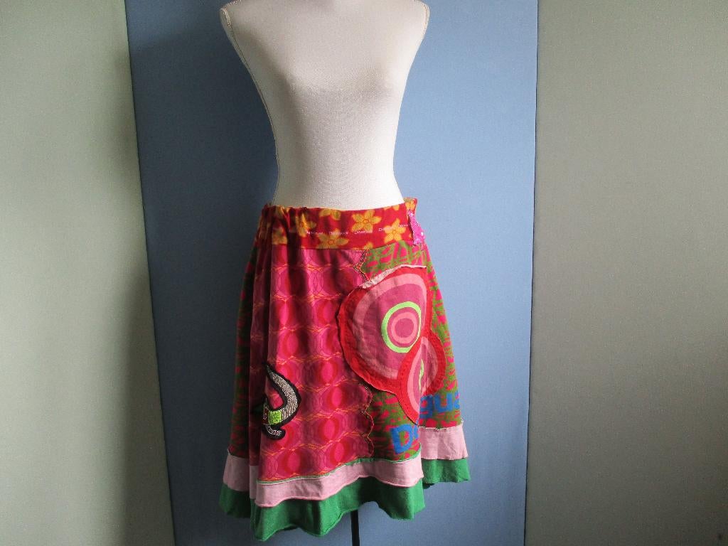 Desigual rok maat L (100% katoen), Overige kleuren, Verzenden, Maat 42/44 (L), Zo goed als nieuw