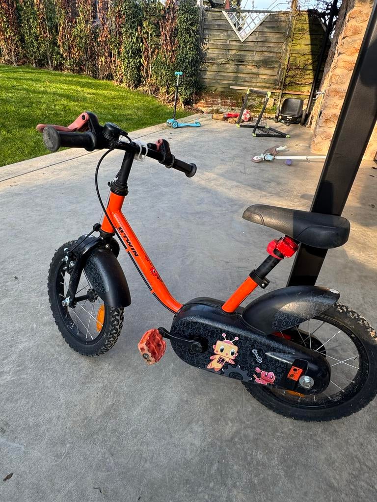 Btwin jongensfiets 14”, Ophalen, Gebruikt, 14 inch of minder, Handrem