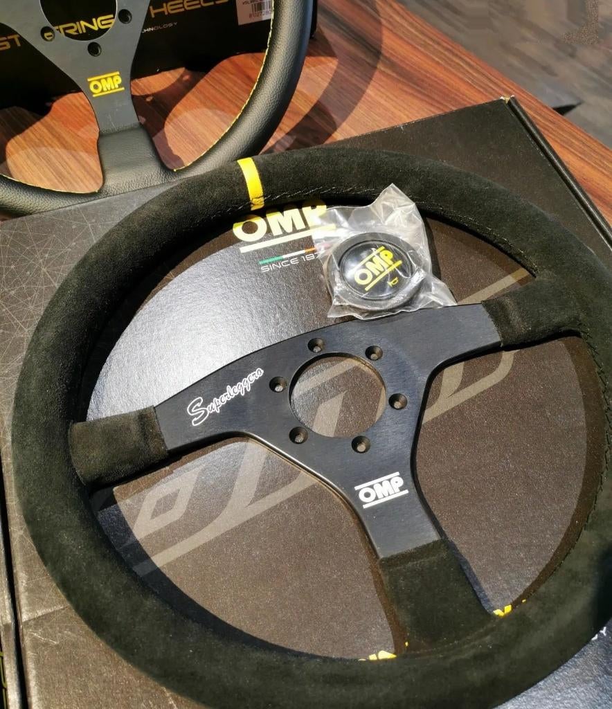 OMP Sportstuur stuur Racestuur autostuur leder suede, Ophalen of Verzenden