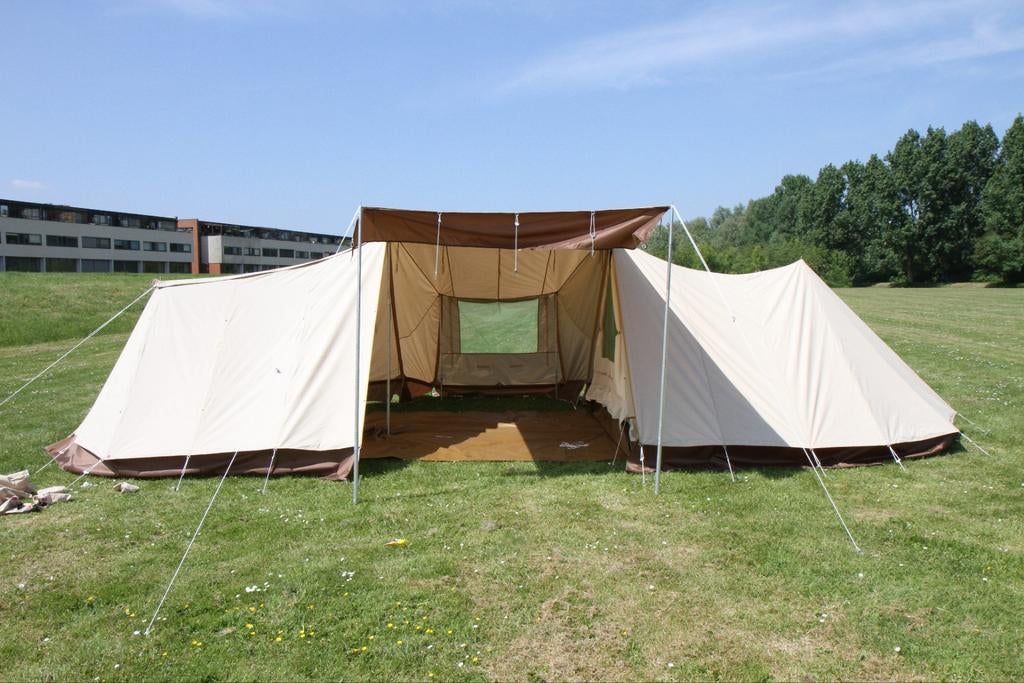 Lichtgewicht katoenen gezinstent, Ophalen