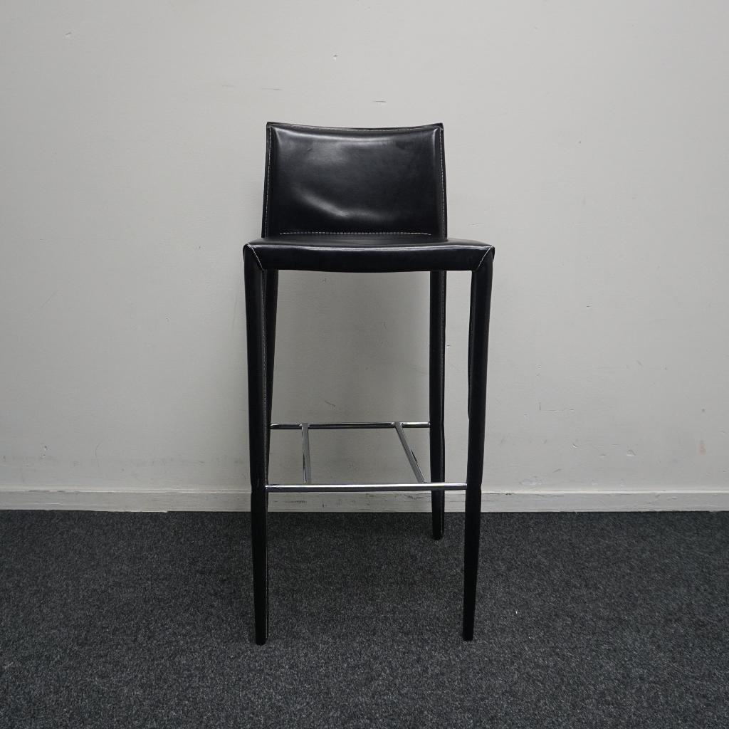 Bontempi Linda Barkruk | Leer | Metaal | Zithoogte 77 cm, -, -, 60 tot 90 cm, Ophalen of Verzenden