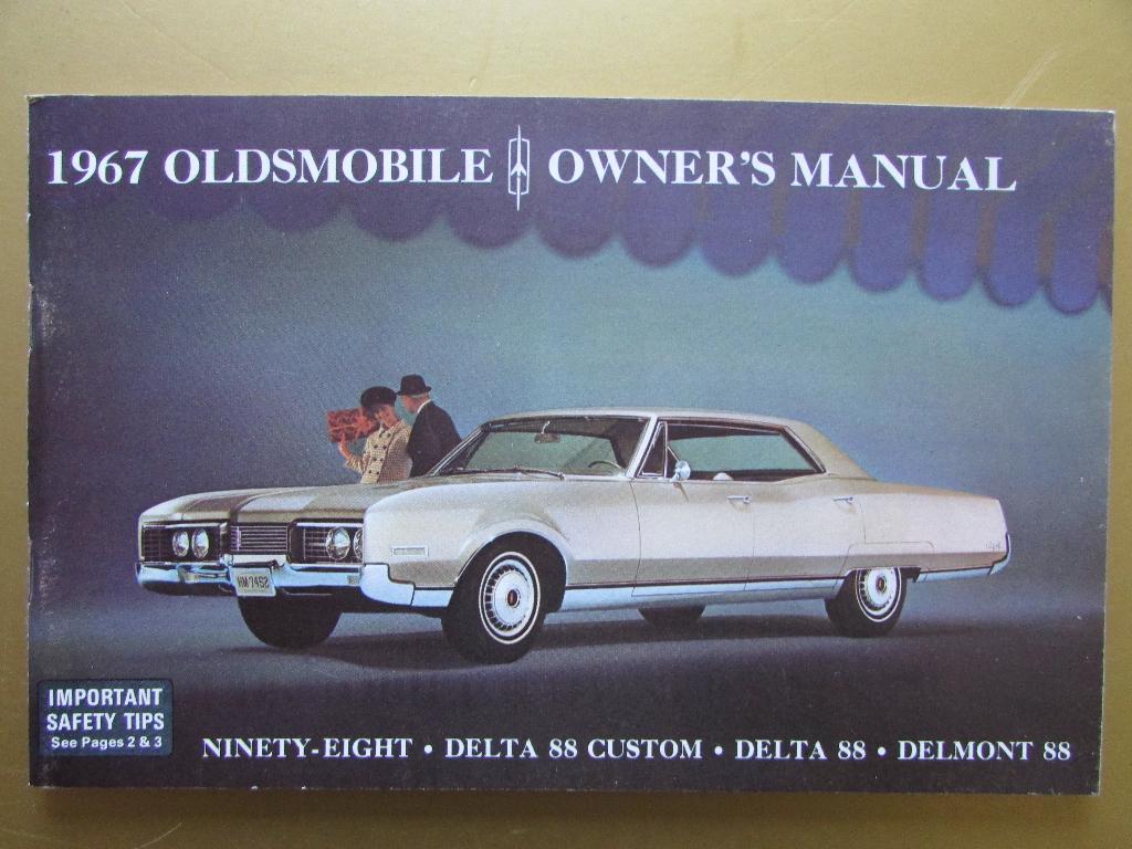 1967 Oldsmobile full-size modellen owner's manual, Engels, Ophalen of Verzenden