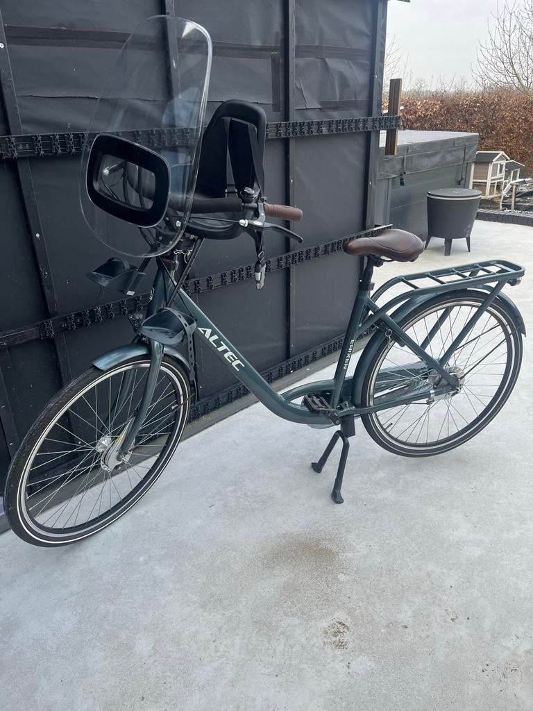 Als Nieuw! Altec Moederfiets deep green 28 inch 50 cm 7v, Dubbele standaard, Zo goed als nieuw, 0 zitjes, 50 tot 53 cm