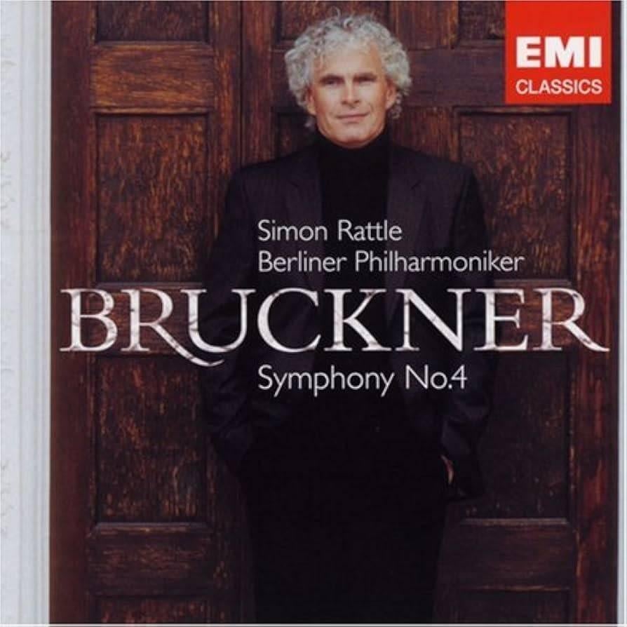 BRUCKNER Symphony no. 4 CD RATTLE EMI, Cd's en Dvd's, Cd's | Klassiek, Ophalen of Verzenden, Romantiek, Gebruikt, Orkest of Ballet