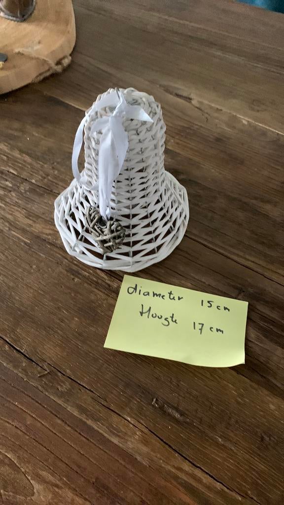 Grote rieten klok, Ophalen of Verzenden, Zo goed als nieuw