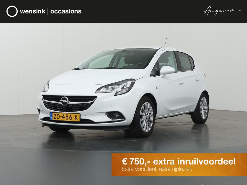 Opel Corsa 1.0 Turbo Online Edition | Navigatie | Climate Co, Voorwielaandrijving, Stof, Gebruikt, Euro 6