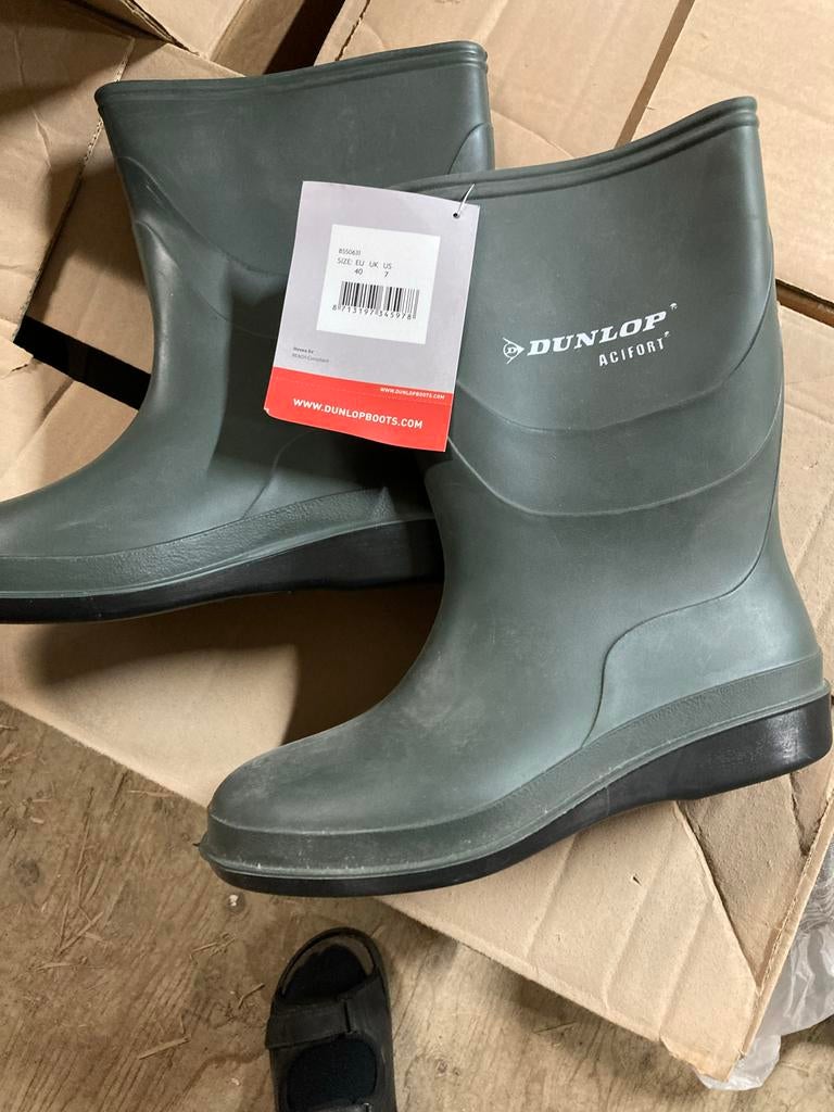 Dunlop Acifort Biosecure Groene Kuitlaarzen Maat 40, Ophalen of Verzenden, Nieuw