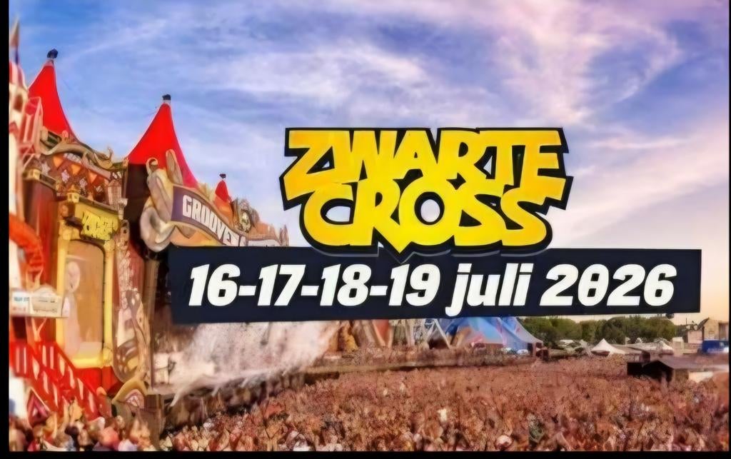zwarte cross kaarten 7stuks, Drie personen of meer, Ticket of Toegangskaart