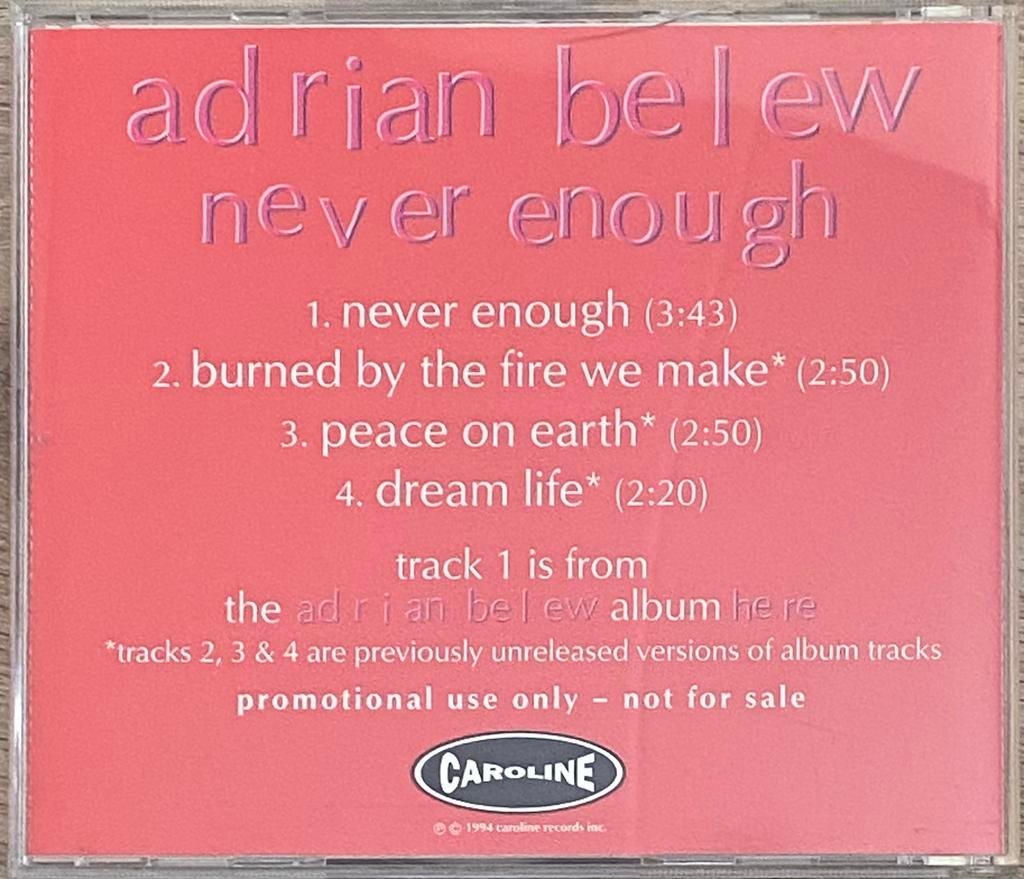 King Crimson Beat Adrian Belew 4 tr. Unreleased Versions CD, Ophalen of Verzenden, Zo goed als nieuw, Poprock