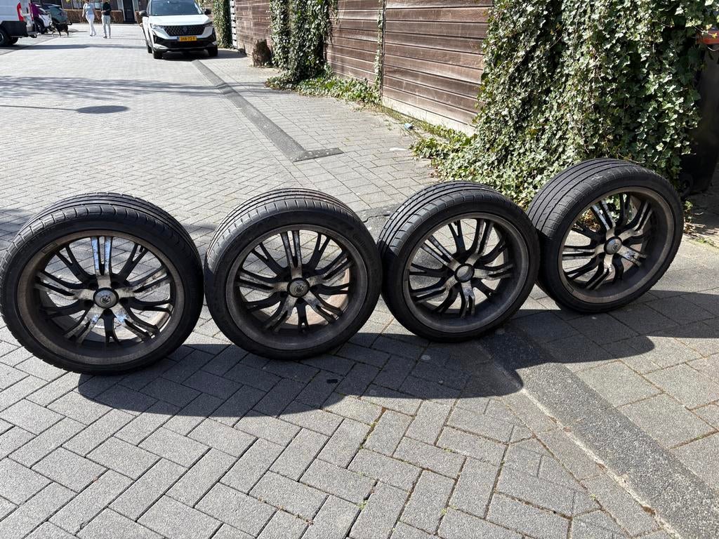 Velgenset met banden Opel Astra OPC, Ophalen, 18 inch, Gebruikt, Banden en Velgen