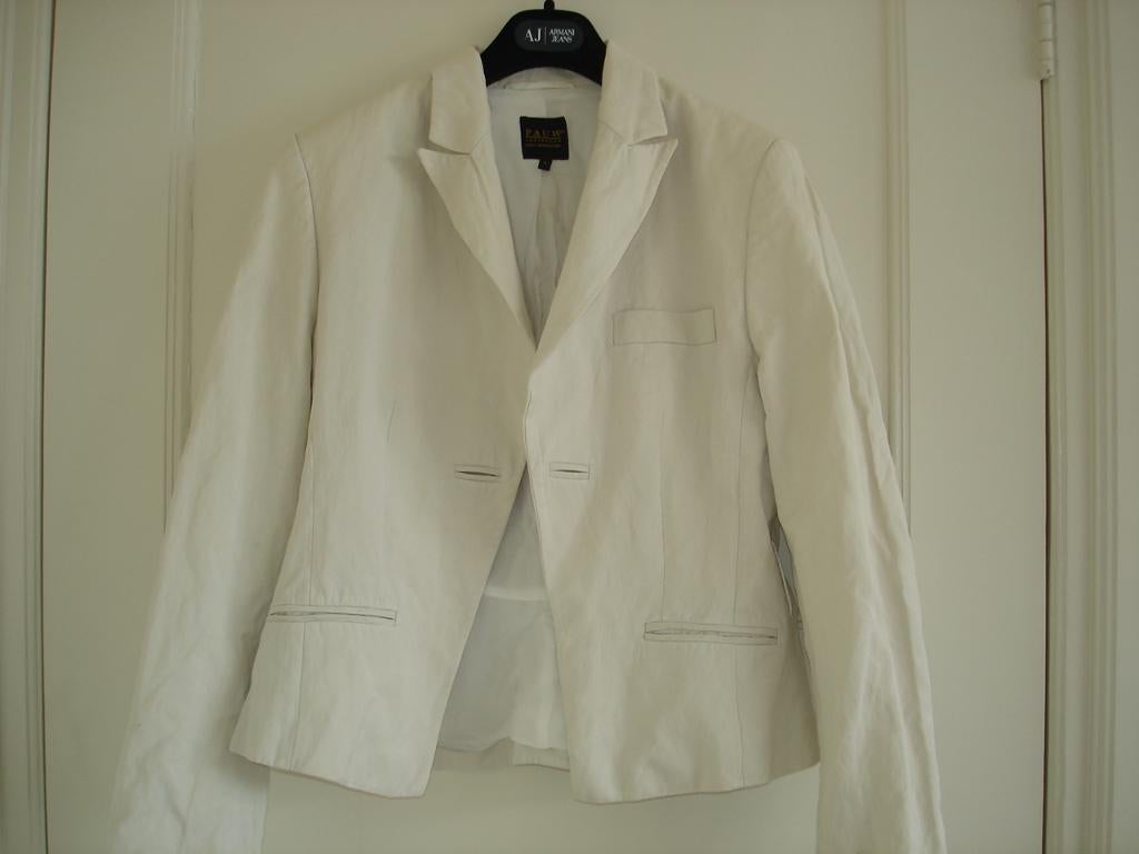 Pauw jasje maat 4 ivoor kleur katoen, Overige kleuren, Zo goed als nieuw, Jasje, Ophalen