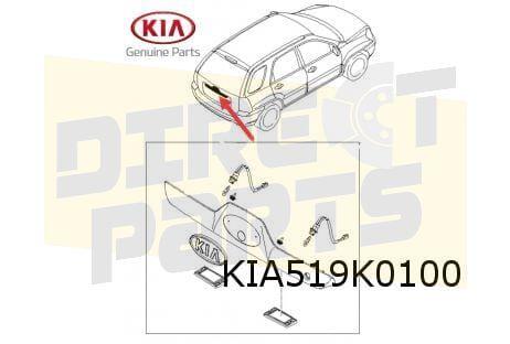 Kia Sportage (-7/06) Kentekenverlichtingset compleet (L+R) O, Kia, -, Verzenden, -