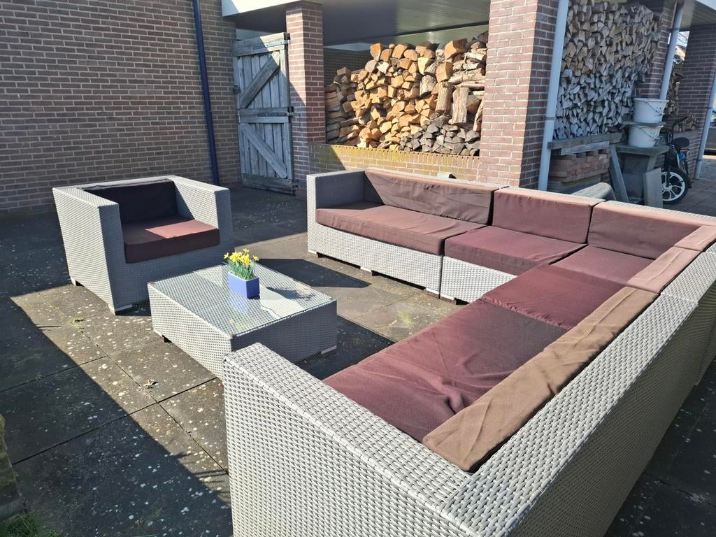 Lounche-set, Ophalen, Gebruikt, Wicker, Stoel