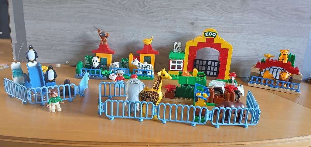 Duplo 6157 Grote dierentuin, Ophalen of Verzenden, Gebruikt, Complete set, Duplo