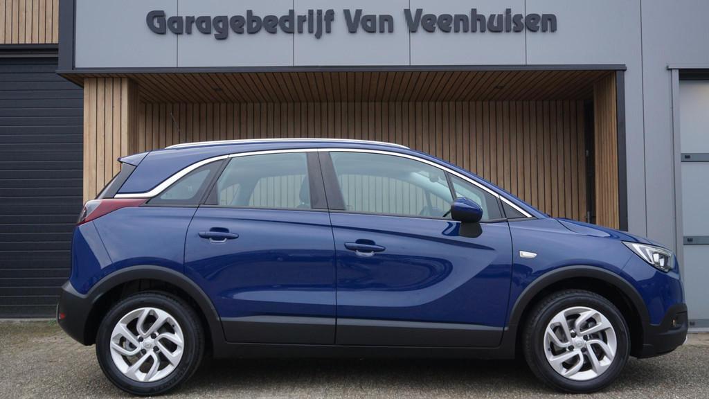 Opel Crossland X 1.2 110pk Turbo Innovation Stoel & Stuurver, Voorwielaandrijving, Gebruikt, 1199 cc, Blauw
