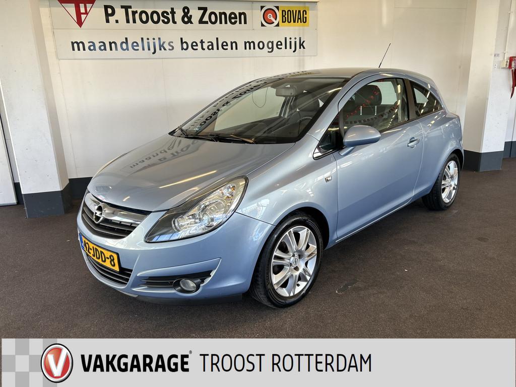 Opel Corsa 1.4-16V Cosmo | Apple carplay | Stoel+Stuurverwar, Voorwielaandrijving, Gebruikt, Zwart, 4 cilinders