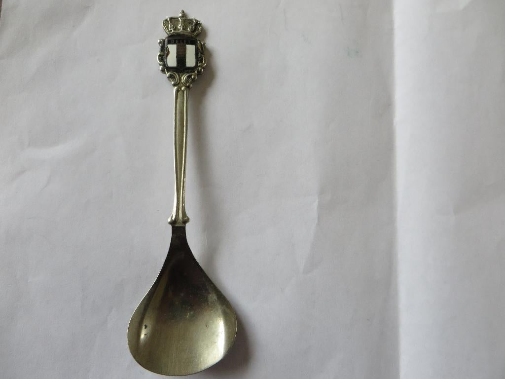 Lepeltje Gemeentewapen Delft Emaille, Suiker of Jam, Ophalen of Verzenden