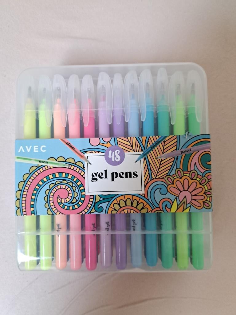 48 gelpennen, Ophalen of Verzenden, Nieuw, Potlood of Stift