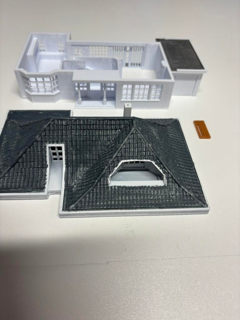 Flodder huis H0, Hobby en Vrije tijd, Modeltreinen | H0, Zo goed als nieuw, Brug, Tunnel of Gebouw, Gelijkstroom of Wisselstroom